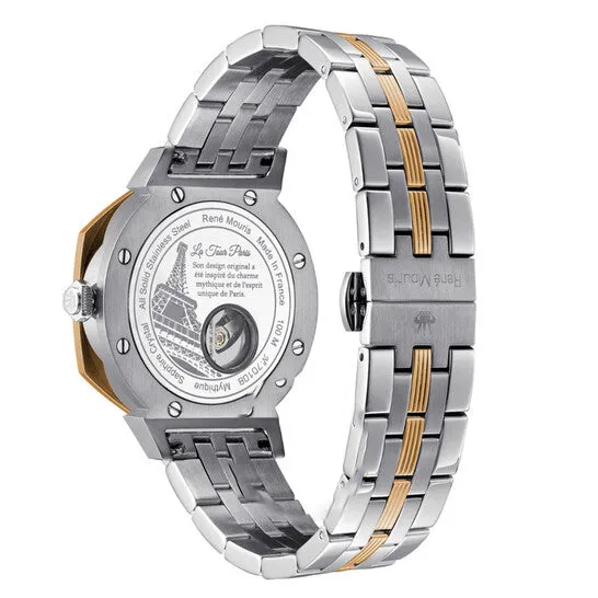 Rings JMS always Original Ren Mouris Mythique GMT Silvertone Dial Mens Watch 70108RM3 Rings JMS always Original Ren Mouris Mythique GMT Silvertone Dial Mens Watch 70108RM3