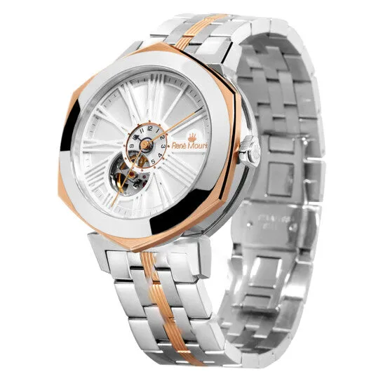 Rings JMS always Original Ren Mouris Mythique GMT Silvertone Dial Mens Watch 70108RM3 Rings JMS always Original Ren Mouris Mythique GMT Silvertone Dial Mens Watch 70108RM3