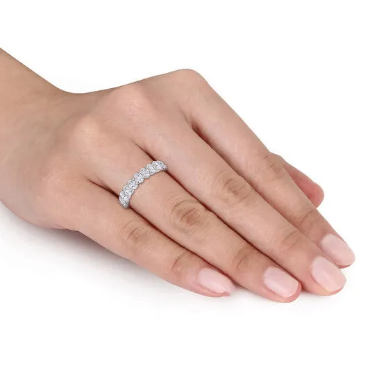 Rings Original Amour 14k White Gold 3 34 CT TW OvalCut Diamond Eternity Ring JMS always Rings Original Amour 14k White Gold 3 34 CT TW OvalCut Diamond Eternity Ring JMS always