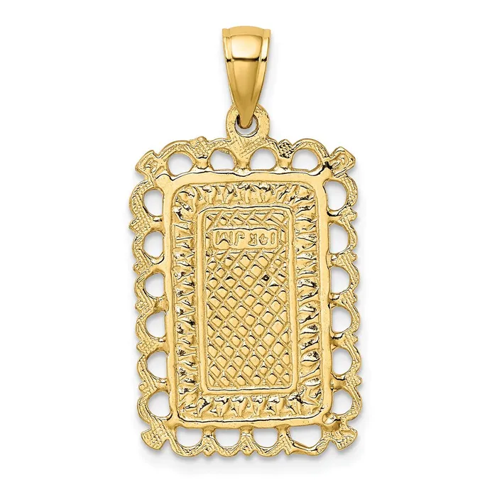 14K Queen Playing Card Charm TreasureFineJewelers Charm Necklaces