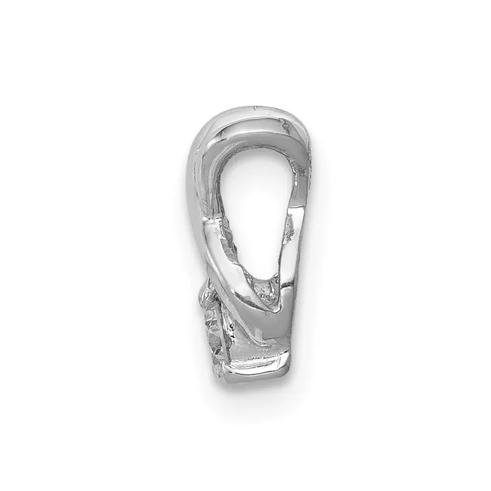 14k White Gold 29mm AA Diamond Chain Slide TreasureFineJewelers Necklaces