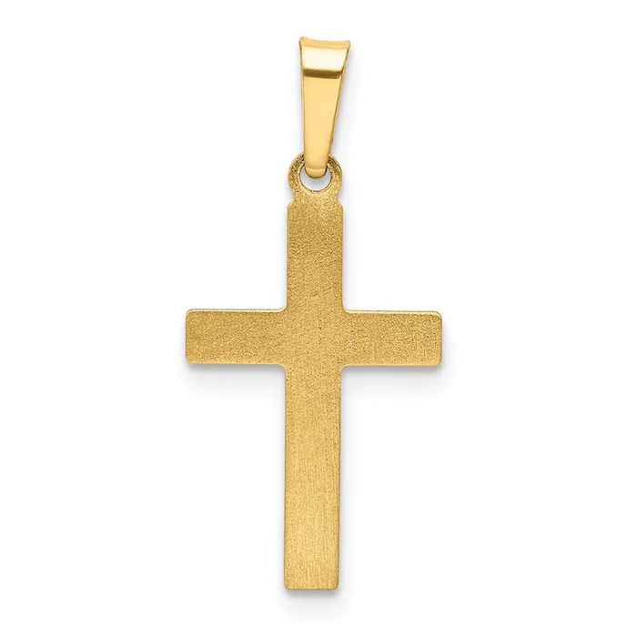 14k Yellow Gold Polished Cross Latin Pendant TreasureFineJewelers Necklaces