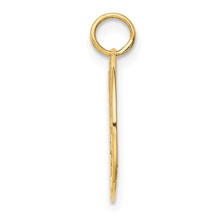 14k Yellow Gold Round Tree Pendant TreasureFineJewelers Necklaces