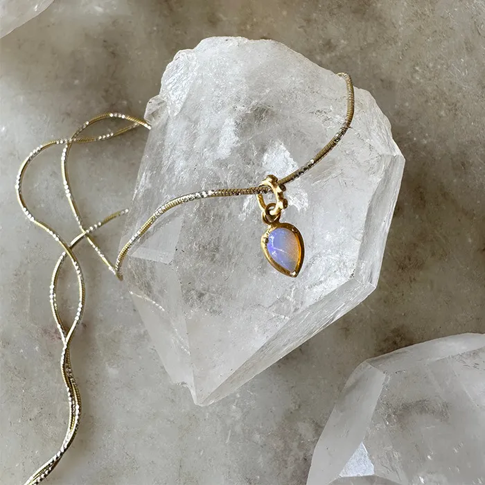 Ava Australian Opal Necklace Robindira Unsworth Necklaces