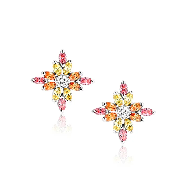 Ema Jewels Earrings Atlas Aurora Sterling Silver Earrings