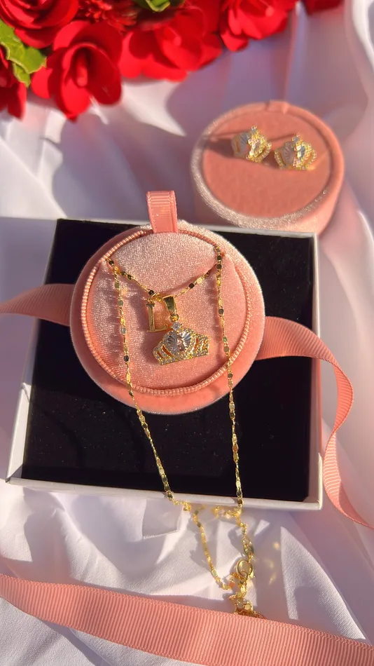 Initial Tiara Virgin Mary Necklace MP Jewelry Necklaces