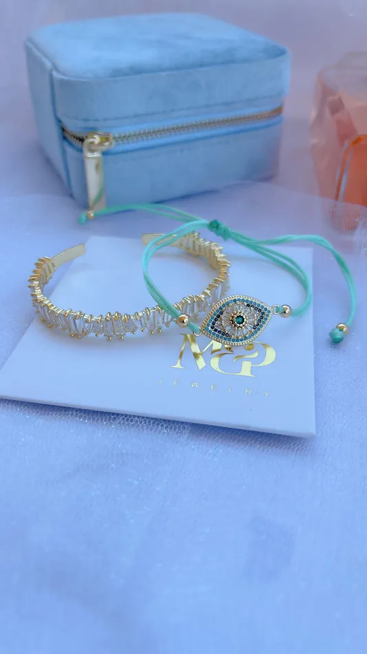 MP Jewelry Bracelets Turquoise Evil Eye Bracelet Set