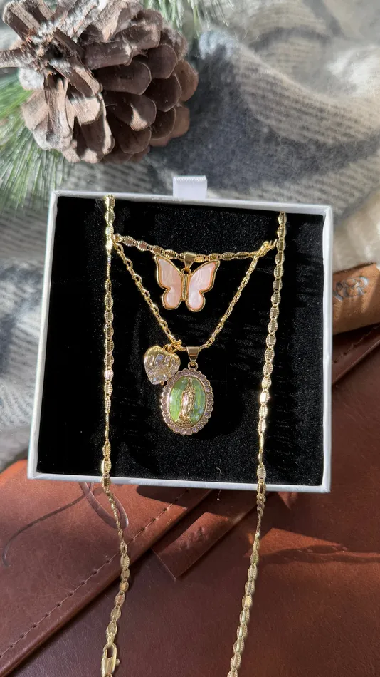 MP Jewelry Necklaces Flutter Lady of Guadalupe Necklace Set MP Jewelry Necklaces Flutter Lady of Guadalupe Necklace Set