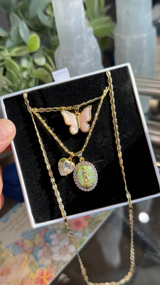 MP Jewelry Necklaces Flutter Lady of Guadalupe Necklace Set MP Jewelry Necklaces Flutter Lady of Guadalupe Necklace Set