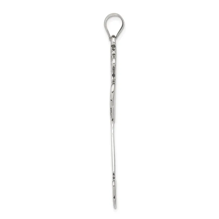 Necklaces Sterling Silver Antiqued Cross Pendant TreasureFineJewelers