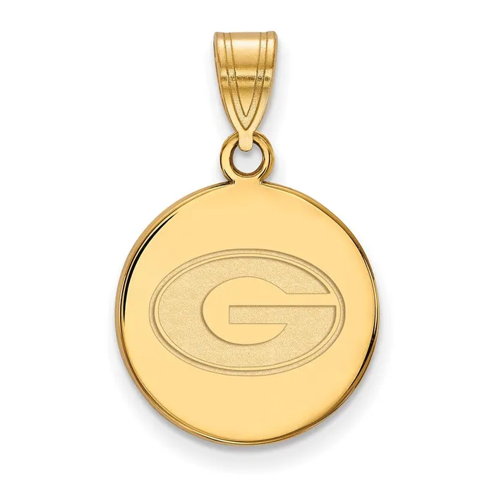 Necklaces TreasureFineJewelers 14k Gold University of Georgia Letter G Medium Disc Pendant Necklaces TreasureFineJewelers 14k Gold University of Georgia Letter G Medium Disc Pendant