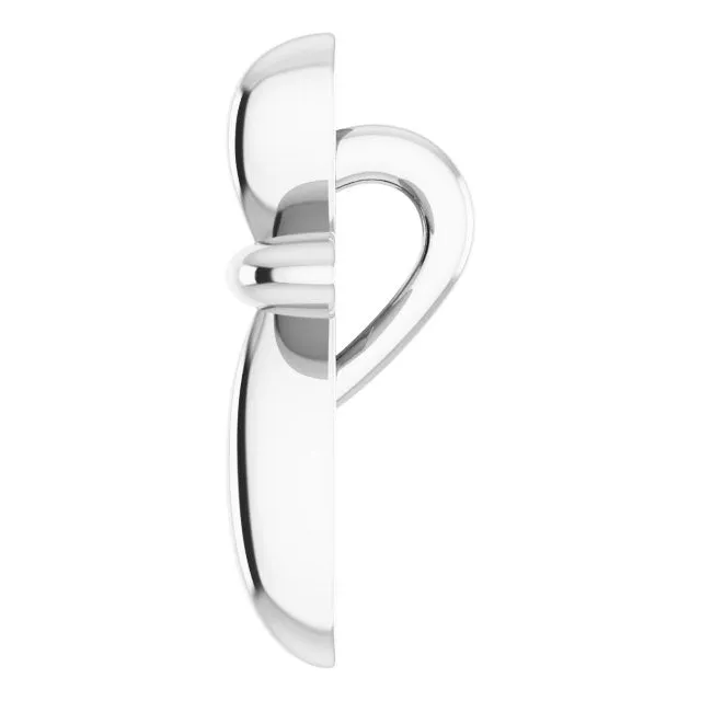 Necklaces TreasureFineJewelers 14K White Gold 10x772 mm Cross Pendant
