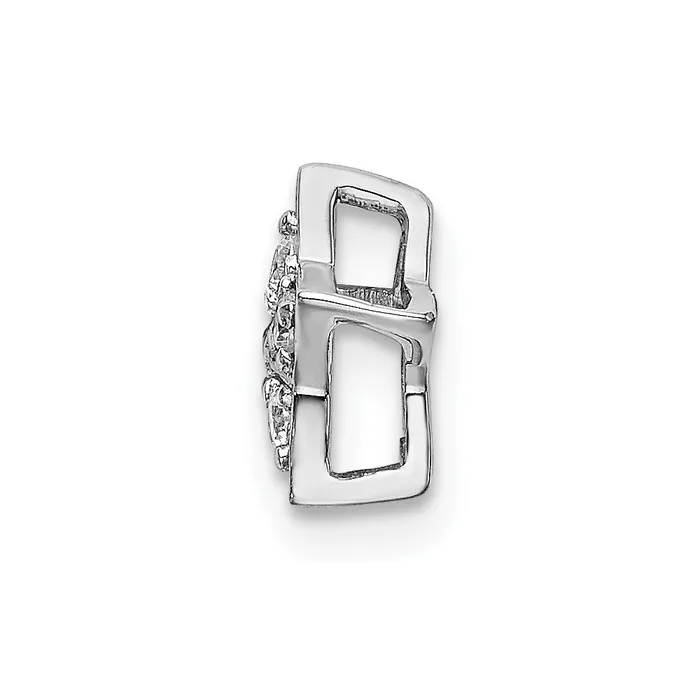 Necklaces TreasureFineJewelers 14k White Gold Diamond Star Chain Slide Pendant