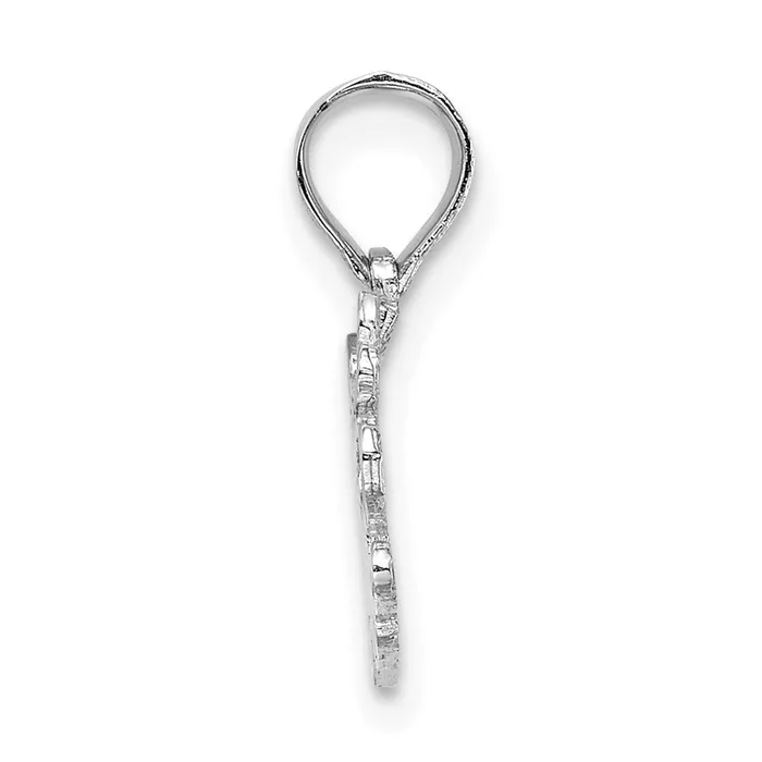 Necklaces TreasureFineJewelers 14K White Gold LITTLE ANGEL Pendant