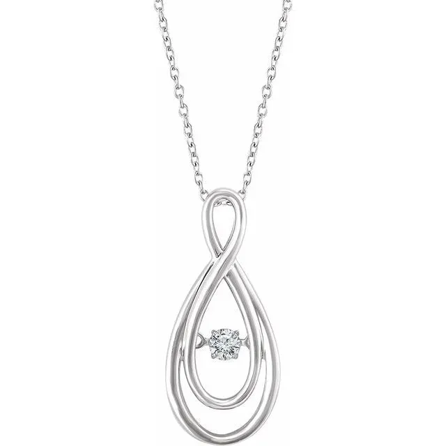 Necklaces TreasureFineJewelers Sterling Silver 110 CT Diamond 18 Necklace Necklaces TreasureFineJewelers Sterling Silver 110 CT Diamond 18 Necklace