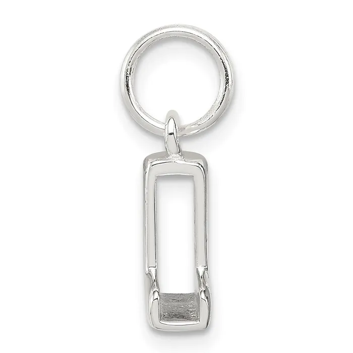 Necklaces TreasureFineJewelers Sterling Silver Letter L Initial Charm
