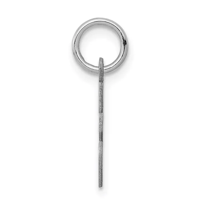 Necklaces TreasureFineJewelers Sterling Silver Rhodiumplated Script Letter E Initial Charm