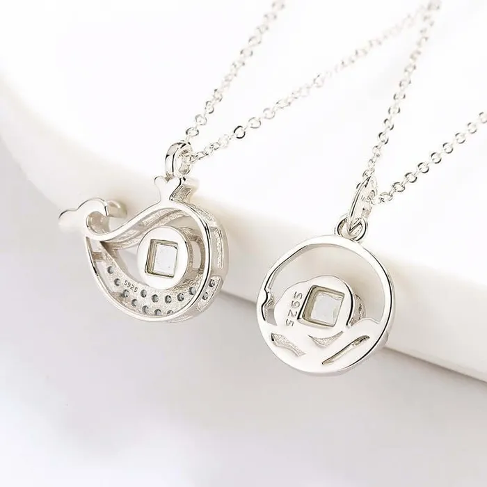 Ocean Whales Custom Photo Necklace with Picture inside Trendolla Jewelry Necklaces