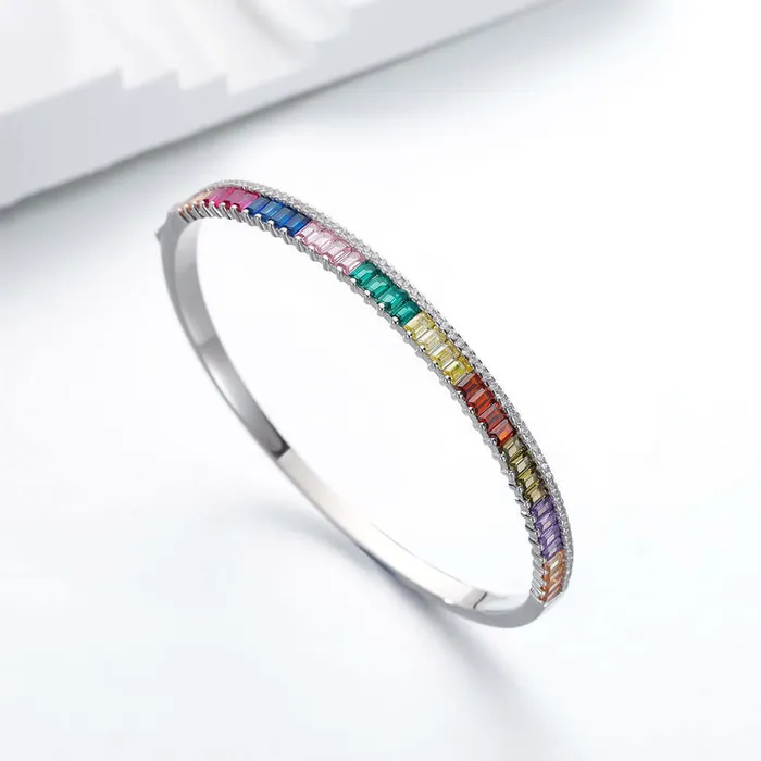 Oval Colored Diamond Sterling Silver Tennis Bracelet Trendolla Jewelry Bracelets