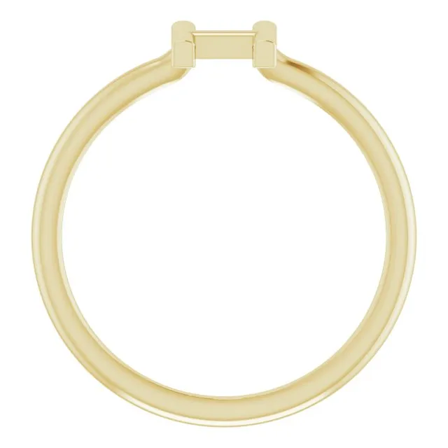 Rings 14K Yellow Initial H Ring TreasureFineJewelers