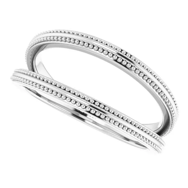 Rings Sterling Silver Negative Space Ring TreasureFineJewelers