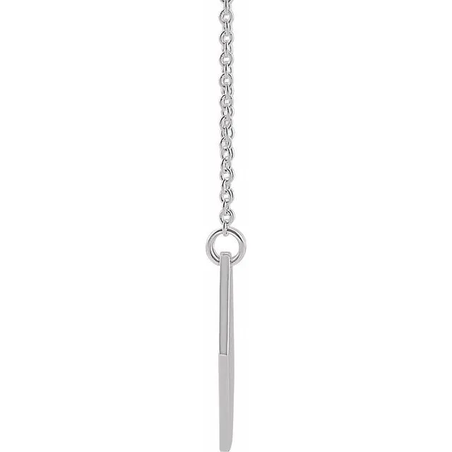 Sterling Silver 178x155 mm Medical Identification 18 Necklace TreasureFineJewelers Necklaces