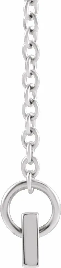 Sterling Silver Family is Forever Bar 16 Necklace TreasureFineJewelers Necklaces