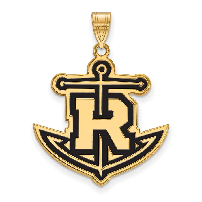 Sterling Silver Goldplated Rollins College Anchor Extra Large Enameled Pendant TreasureFineJewelers Necklaces Sterling Silver Goldplated Rollins College Anchor Extra Large Enameled Pendant TreasureFineJewelers Necklaces