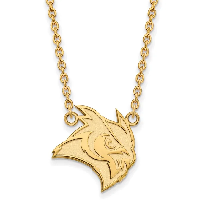 TreasureFineJewelers 10K Yellow Gold Rice University Large Pendant wilth Necklace Necklaces TreasureFineJewelers 10K Yellow Gold Rice University Large Pendant wilth Necklace Necklaces