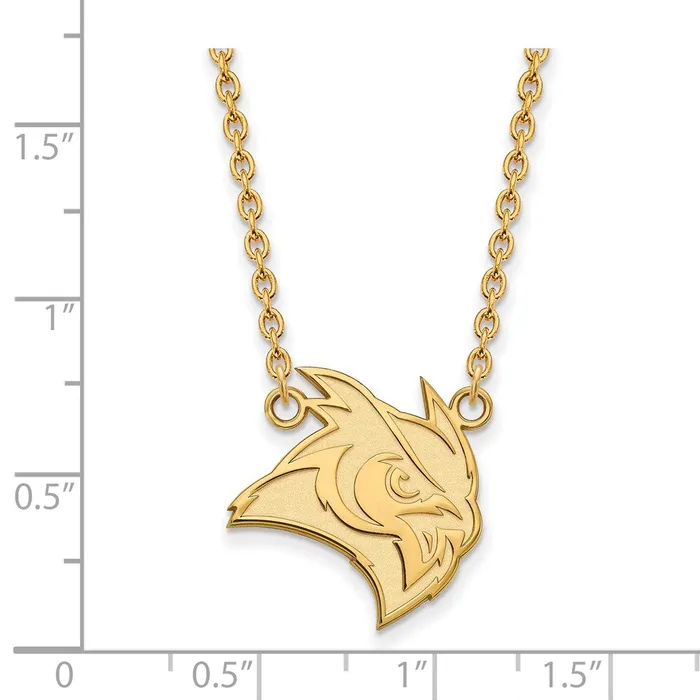 TreasureFineJewelers 10K Yellow Gold Rice University Large Pendant wilth Necklace Necklaces