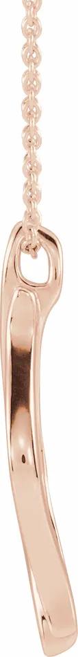TreasureFineJewelers 14K Rose Gold Freeform 1618 Necklace Necklaces