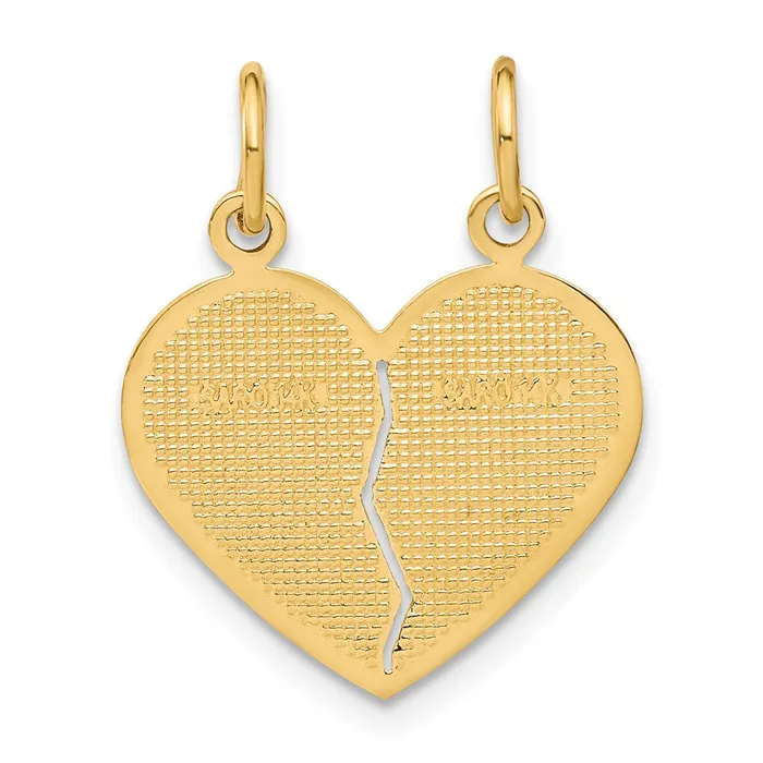 TreasureFineJewelers Charm Necklaces 14k Breakapart MOMDAUGHTER Charm