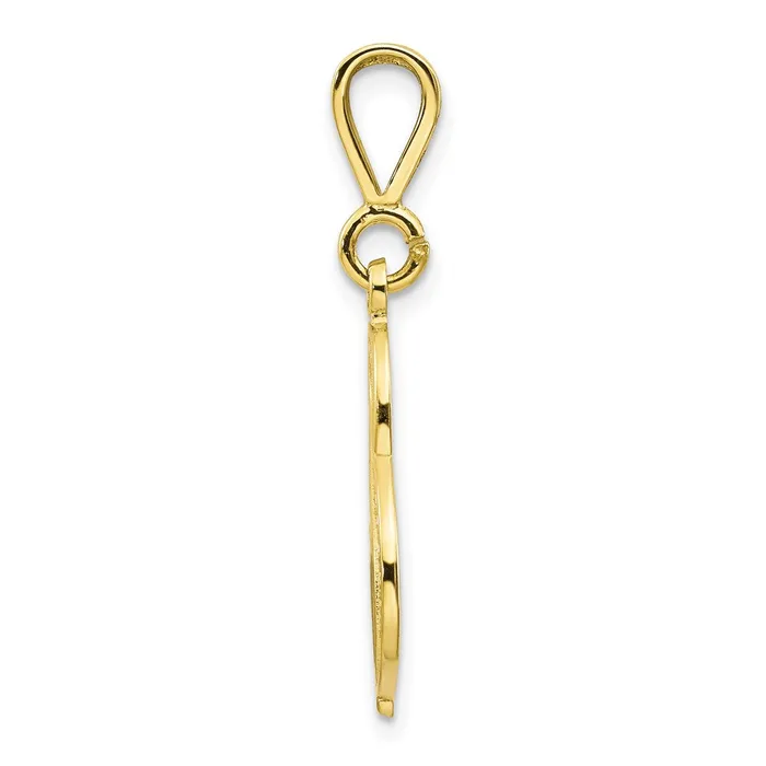 TreasureFineJewelers Necklaces 10k Yellow Gold Initial S Pendant