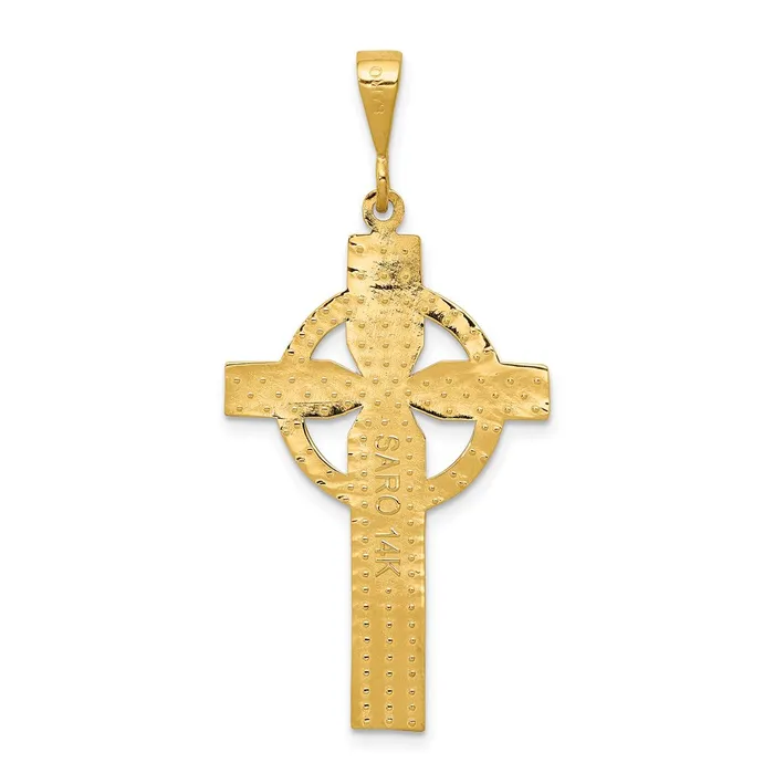 TreasureFineJewelers Necklaces 14k Celtic Cross Pendant