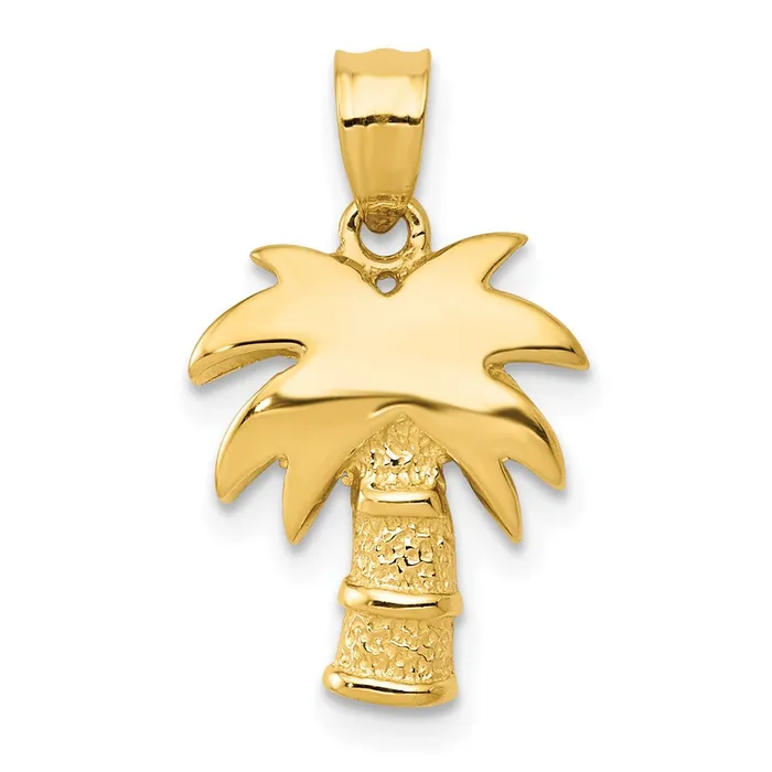 TreasureFineJewelers Necklaces 14k Palm Tree
