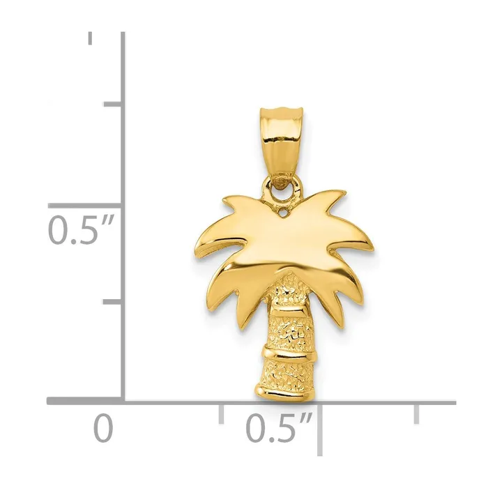 TreasureFineJewelers Necklaces 14k Palm Tree