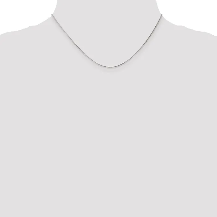 TreasureFineJewelers Necklaces 14k WG 9mm Curb Pendant Chain