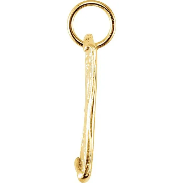 TreasureFineJewelers Necklaces 14K Yellow Gold Initial Z VintageInspired Pendant