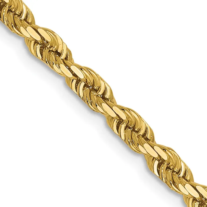 TreasureFineJewelers Necklaces Leslies 14K 35mm DiamondCut Lightweight Rope Chain TreasureFineJewelers Necklaces Leslies 14K 35mm DiamondCut Lightweight Rope Chain