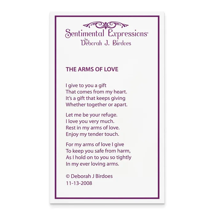 TreasureFineJewelers Necklaces Sentimental Expressions Sterling Silver Goldplated The Arms of Love 18in Heart Necklace