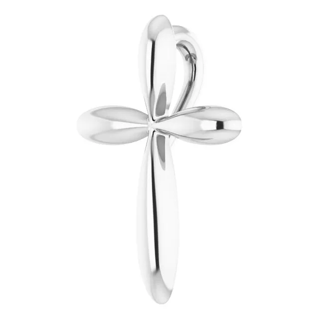 TreasureFineJewelers Necklaces Sterling Silver 1465x112 mm Cross Pendant