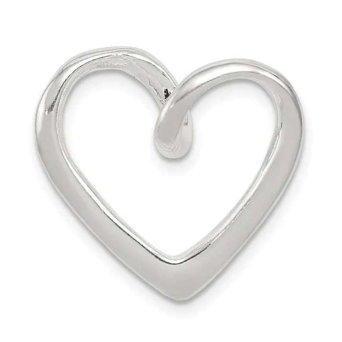 TreasureFineJewelers Necklaces Sterling Silver Heart Pendant