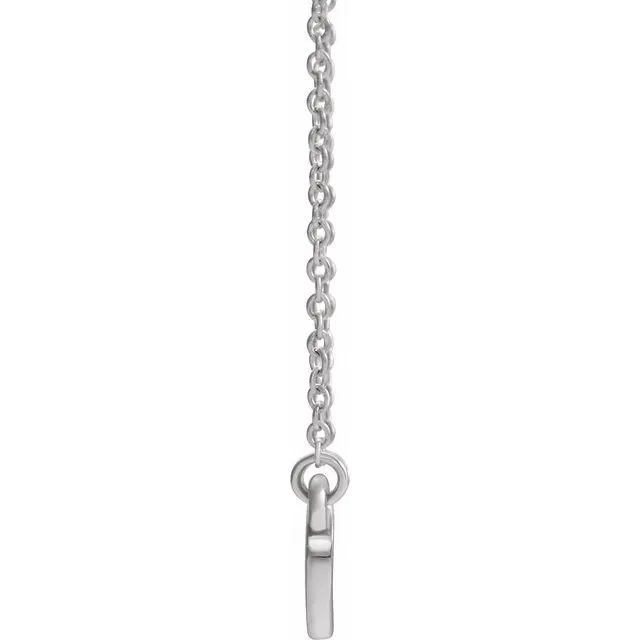 TreasureFineJewelers Necklaces Sterling Silver LabGrown Emerald Heart 16 Necklace