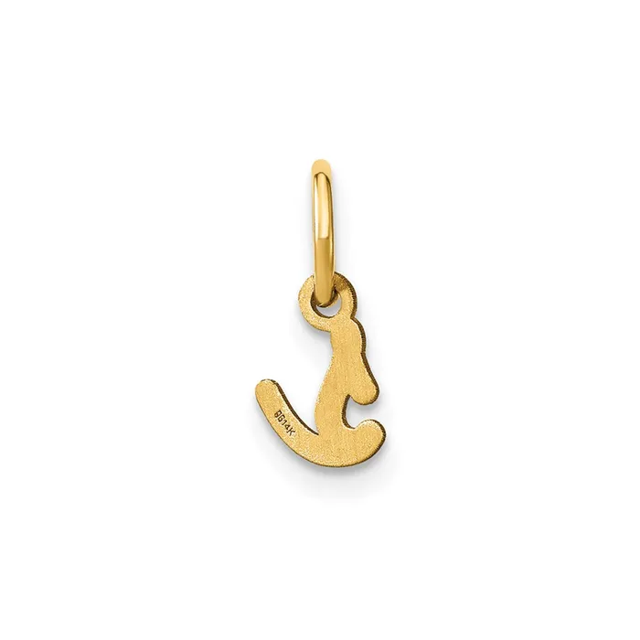 TreasureFineJewelers Necklaces Sterling Silver Rhodiumplated Lower case Letter S Initial Charm