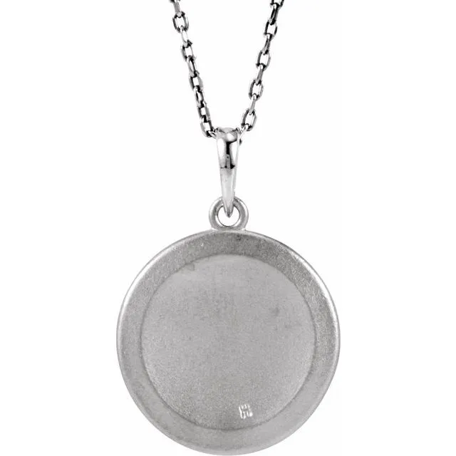 TreasureFineJewelers Sterling Silver 005 CTW Diamond Initial O 18 Necklace Necklaces