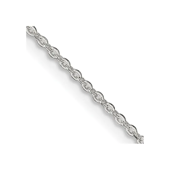 TreasureFineJewelers Sterling Silver 1mm Flat Link Cable Chain Necklaces