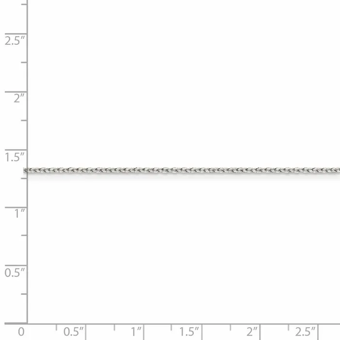 TreasureFineJewelers Sterling Silver 1mm Flat Link Cable Chain Necklaces
