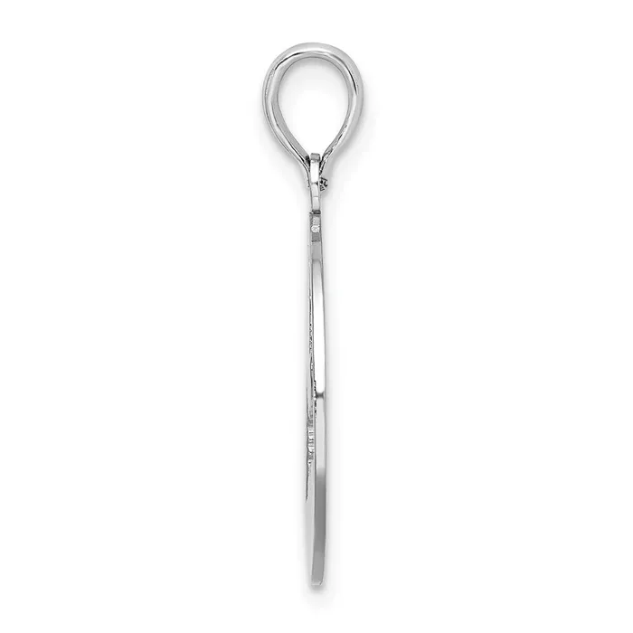 TreasureFineJewelers Sterling Silver Polished Cape Cod Cutout Pendant Necklaces