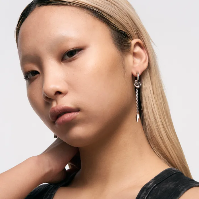 Earrings Blackheadshop Triple Serpent Ring Asymmetric Earrings