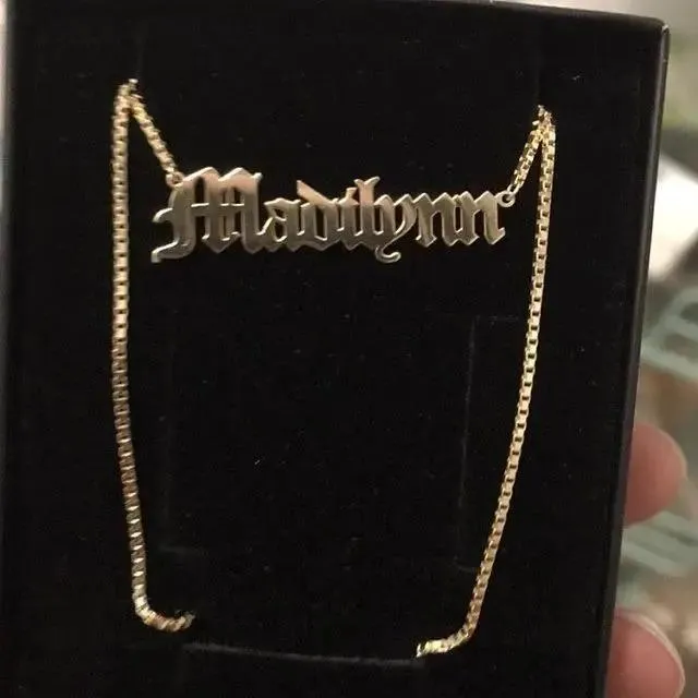 KHLOE JEWELS Custom Jewelry Necklaces Gothic Custom Box Chain Necklace